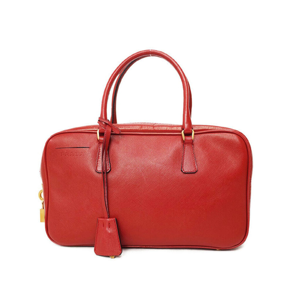 Prada Saffiano Lux red leather Shoulder bag